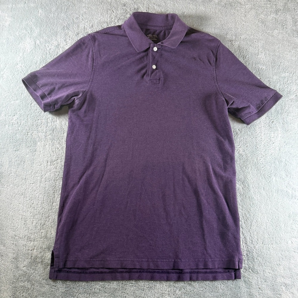 Merona The Ultimate Polo Mens Medium Tall Purple Short Sleeve 100% Cotton Shirt